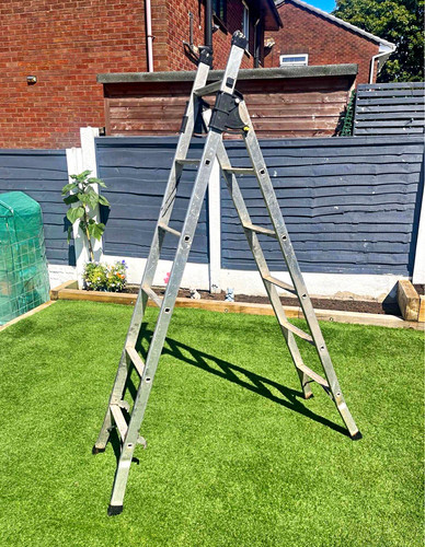 Aluminium combination ladder - aluminium,