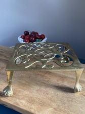 Antique Brass Trivet Stand