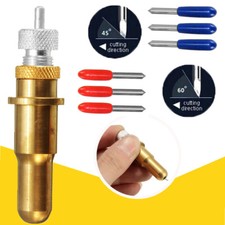 6Pcs 45/60 Degree Tungsten Blades + Blade Holder For Roland Plotter Vinyl Cutter