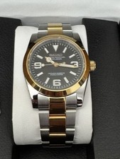 Seiko Mod ‘Explorer’ two-tone homage -  black dial 36mm