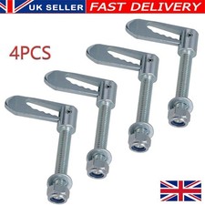 4PC Antiluce Drop Catch Anti-Luce Fasteners M12 x 75mm Tail Gate Trailers Gates