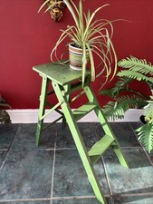 Vintage Wooden Steps Green