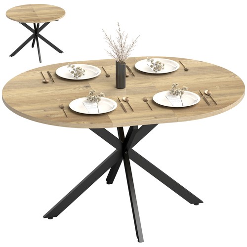 Homcom extendable dining table - homcom,