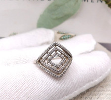 ❤️Genuine Retired Pandora Geometric Lines CZ Sterling Silver Ring ALE Size 48❤️