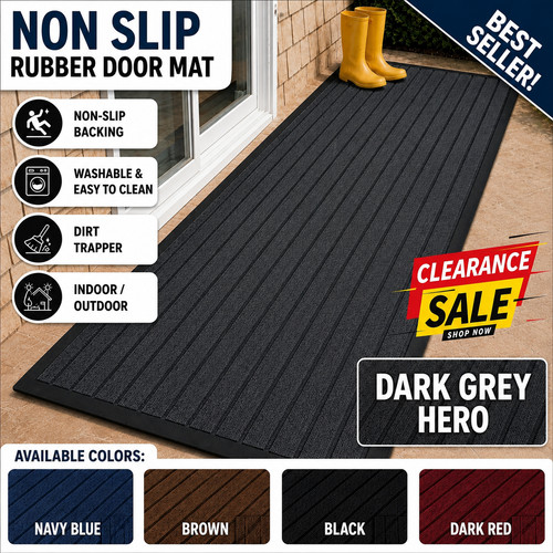 Rubber door mat non - mat,