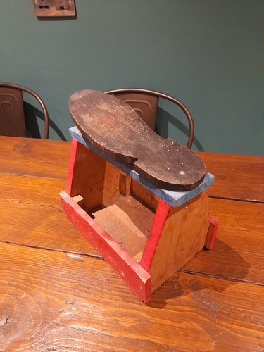 Vintage handmade wooden shoe - vintage,