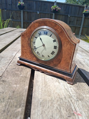 Vintage edwardian mantel clock - vintage,