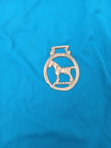 Vintage shire horse - horse, brass