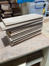 Solid Oak Timber tongue and groove offcuts - 10 pieces - 350mm x 138mm x 20mm