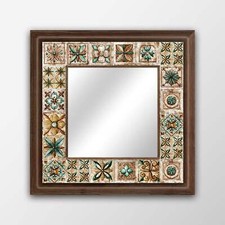 Mosaic Handmade Mirror Natural