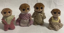Sylvanian Families Spotter Meerkat Family Clothed Calico Critters Figures (512)
