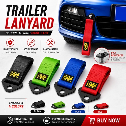 Universal car tow strap ton - car,