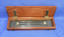 Antique 9" Stanley Draughtsman's Rolling Ruler English Cartographer's Instrument