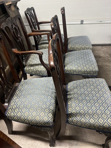 Beautiful set six mahogany - six,