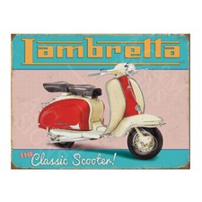 Lambretta Scooter Metal Sign