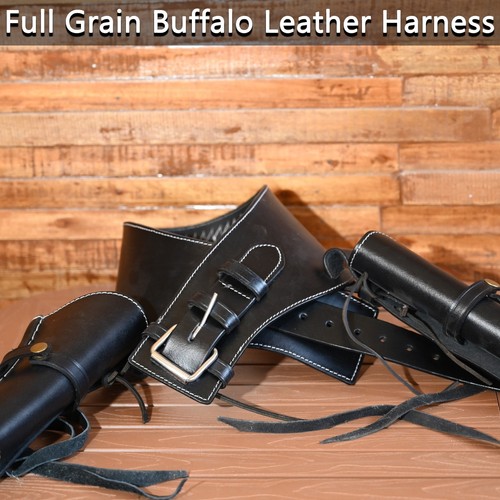 Western leather gun holster - l,