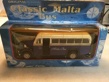 Original Classic Model Malta Bus, rare blue colour,