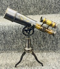 Vintage-Style Telescope Antique Brass with Brass Tripod Stand