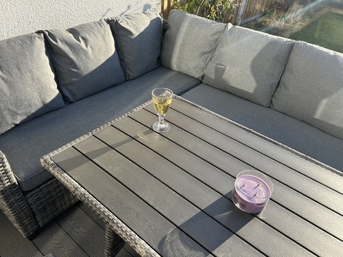 York seater garden - garden, rattan