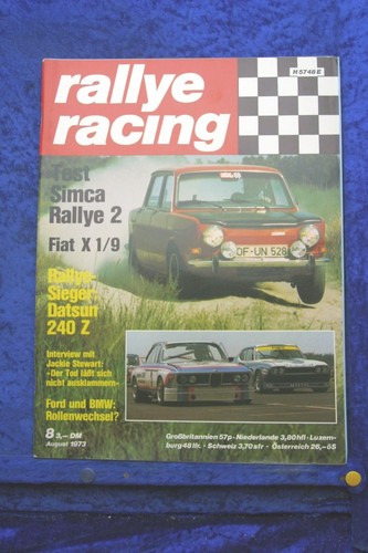 Rally racing simca - racing, 8/73