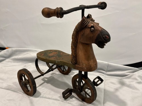 Antique hand carved - hand-carved, wooden