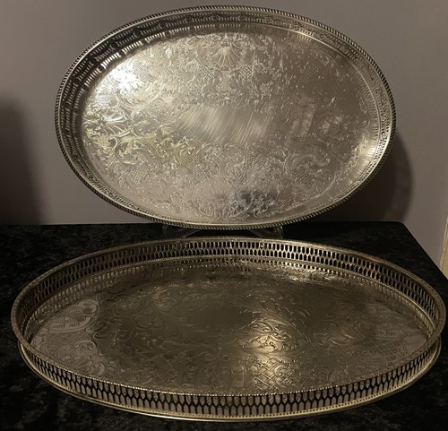 Sheffield silver plate oval - silver,