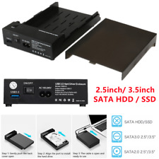 2.5'' /3.5'' External SATA USB 3.0 Hard Drive Enclosure Caddy Case HDD SSD Box