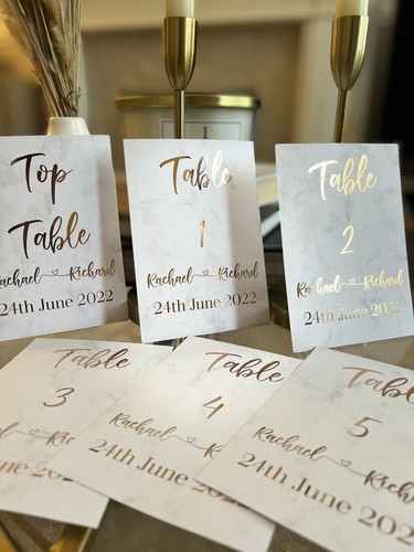 Wedding table numbers - wedding,