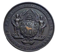 32mm RARE QUEEN VICTORIA JUBILEE MEDAL 1887 Kenning MASONIC LODGE ENGLAND #Y170