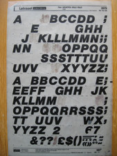 1 x Letraset Upper Case