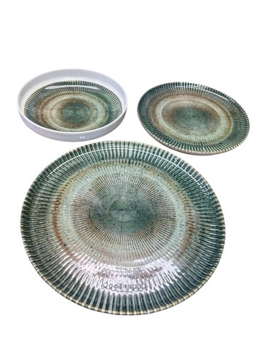 Pieces round ceramic dinner - 12,