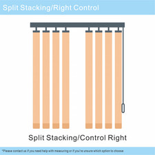 Made to Measure Custom Vertical Blinds Complete Kit - Linen Texture