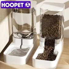 Hoopet Dog Feeder Cat Automatic Feeding Water Bowl Transparent Pet Food Storage