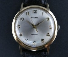 Eterna Garrard double signed 9k 9ct 375 gold watch Ford 1969