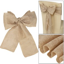 Hessian Chair Sashes Rustic