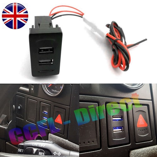 Usb charger blue dual - blue,