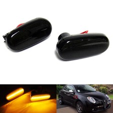 2x Black Side Indicator LED