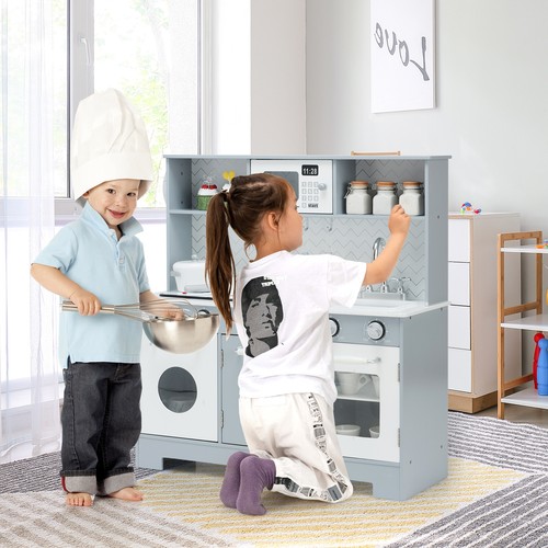 Pretend play kitchen wooden - pretend,