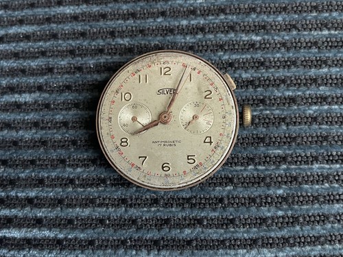 Vintage silver chronographe - silver,