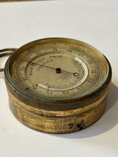 Antique Pocket Barometer, J Hicks, London No 5789