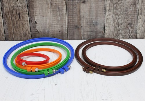 Plastic embroidery hoop and - plastic,