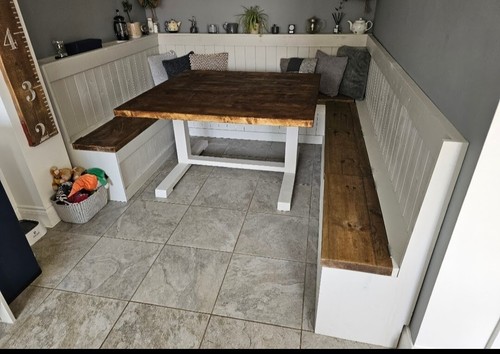 Bespoke corner monks bench - monks,