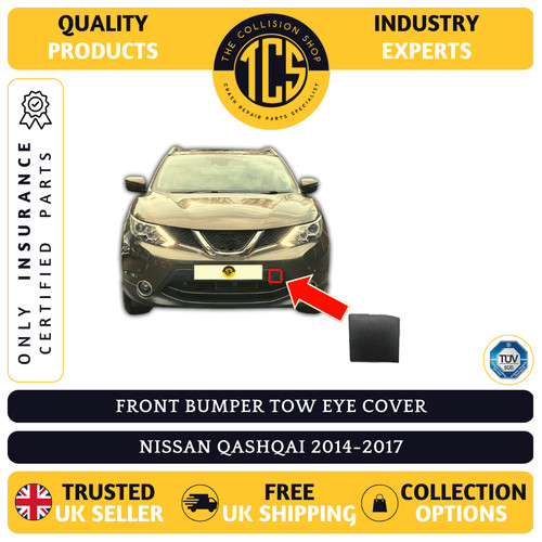 Front bumper tow eye cover - front,