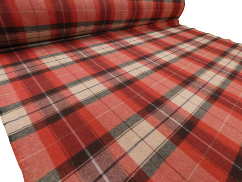 Red charcoal tartan check - red, &