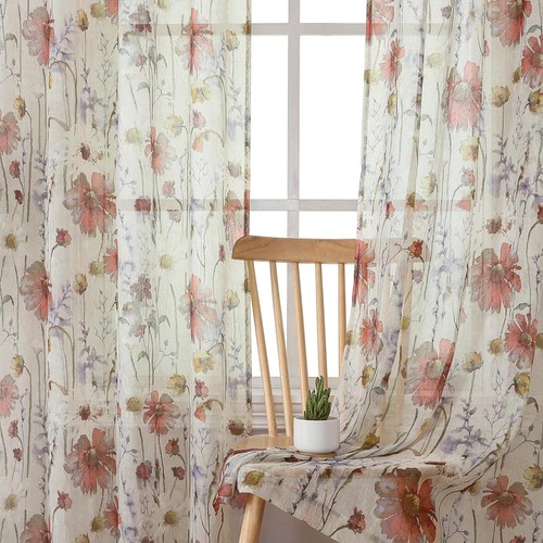 Crushed sheer curtains inch - curtains, 84