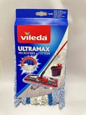 Vileda Ultramax Flat Mop Head Microfibre And Cotton High Quality