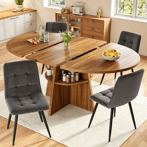 Extendable dining table - dining, 4
