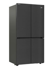 Beko G91626N HarvestFresh American Fridge Freezer Black Steel Frost Free