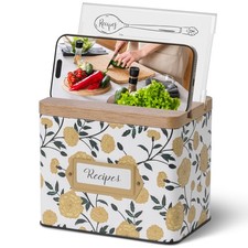 Recipe Box with 50 Cards and