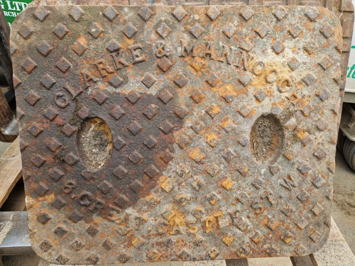 Cast iron manhole drain - cast,